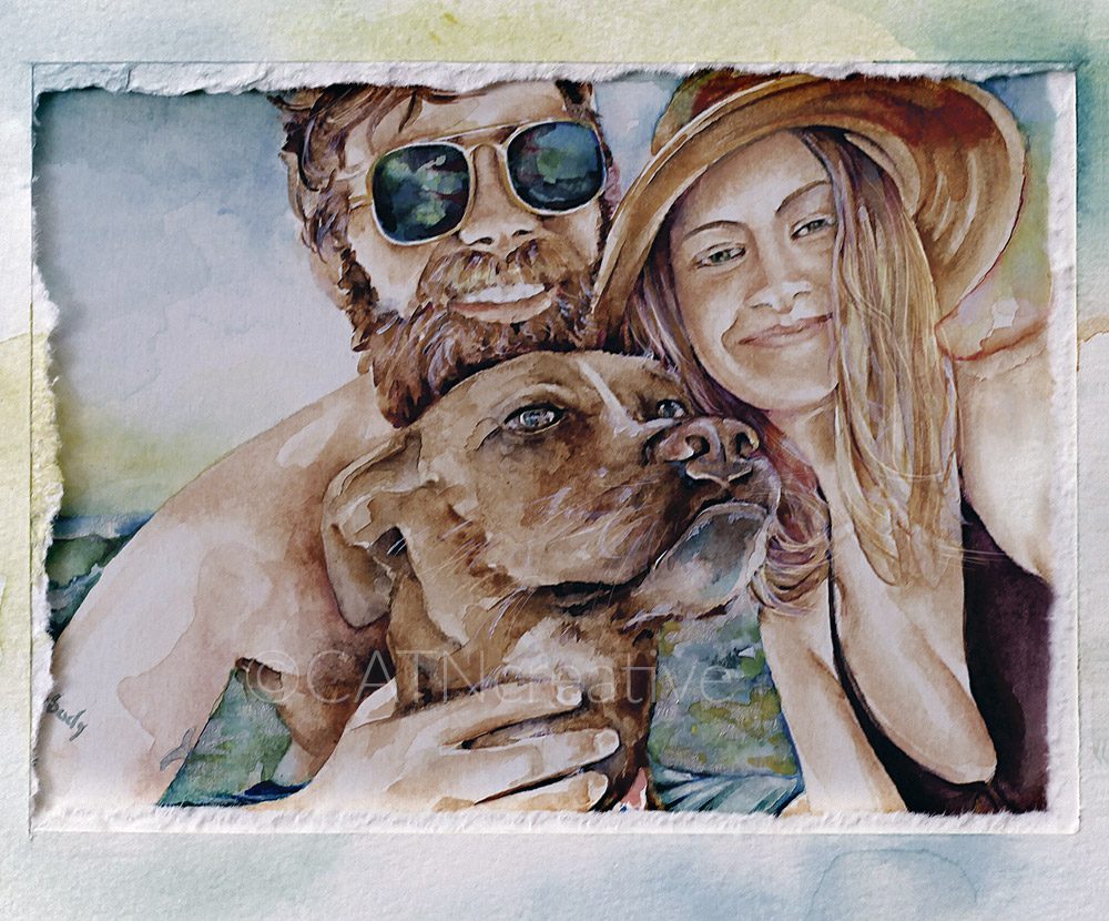 K and K watercolor by Shannon